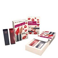 Maybelline New York Cofanetto Idea Regalo Natale, Confezione da 2 Rossetti Idratanti Color Sensational, 930 Nude Embrace, 527 Lady Red