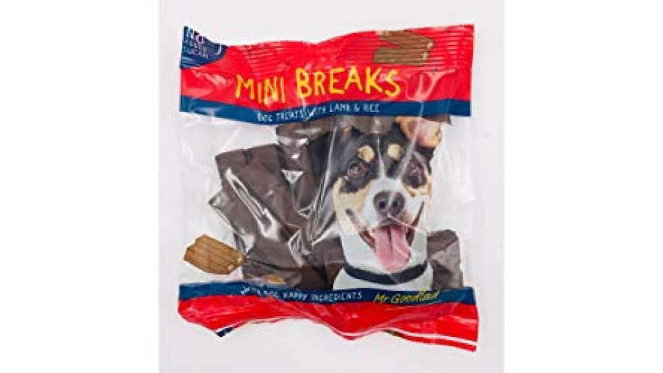 MINI BREAKS CON AGNELLO E RISO SNACK CANI