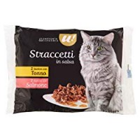 STRACCETTI IN SALSA PER GATTI TONNO E SALMONE U! Confronta & risparmia