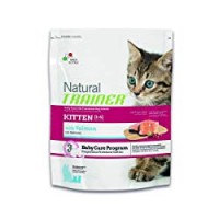 CROCCANTINI GATTI KITTEN NATURAL TRAINER SAMONE per Gattini fino a 6 Mesi Nova Food