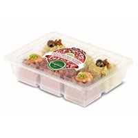 Arturo Vogliazzi - Cubetti Crema Fagioli Rossi con Gamberi e Hummus Olive e Pomodori