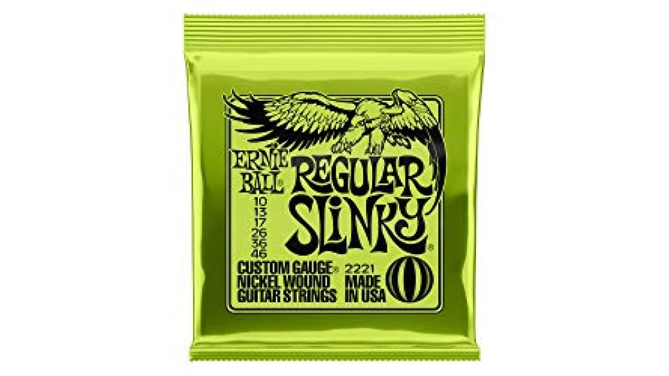 Cordes pour guitare électrique Ernie Ball Regular Slinky Nound - Calibre 10-46