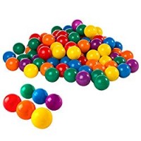 Intex Assortito 49602, 100 Palline Colorate, Plastica, 6.5 cm