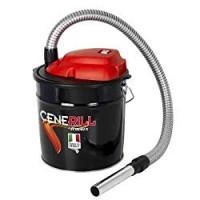 Ribimex Cenerill Aspiracenere elettrico 1000 W, 18 L filtro intercambiabile con leva di riarmo