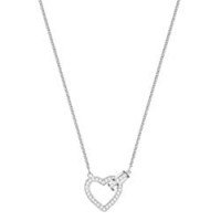 Swarovski Collana da Donna Lovely, Bianco, Placcato Rodio