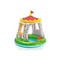Intex 57122 - Piscina Baby Castello, 122 x 122 cm, Giallo/Blu/Bianco