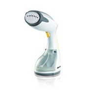 Ariete 4167 Stiratrice Verticale - Piastra in acciaio inox, Vapore potente e continuo, Spazzola pelucchi, 1200W, Capacità 260ml, Bianco/Grigio