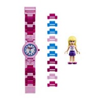 LEGO Friends 8020172 Orologio da polso componibile per bambini con cinturino a maglie e minifigure Stephanie
