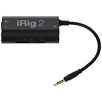 IK Multimedia iRig 2 Interfaccia per chitarra per iPhone, iPad, Mac, Nero
