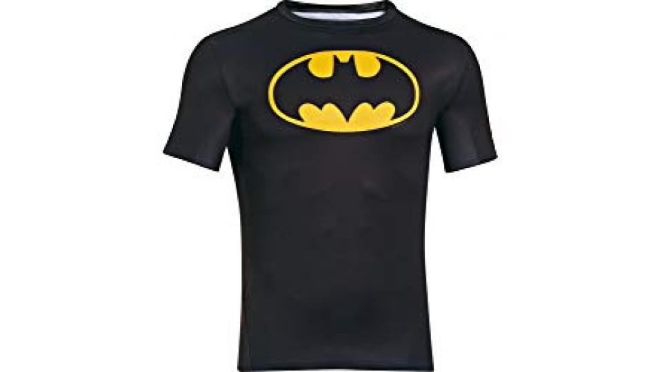 Under Armour, Alter Ego Comp Ss, Maglietta A Maniche Corte, Uomo, Nero (Black/Taxi 006), M
