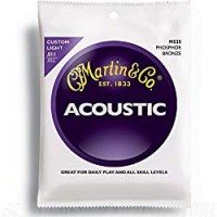 Martin 92/8 corde per chitarra acustica – avvolgitura al bronzo al fosforoso (calibro leggero.011 – .052)