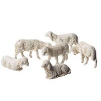 Moranduzzo 426036500 6 Pecore Assortite in Busta, 3.5 cm,