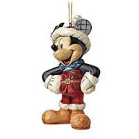 Enesco Disney Tradition By Jim Shore Sospensione Mickey Natale, Pvc, Multicolore, 7x8x10 cm
