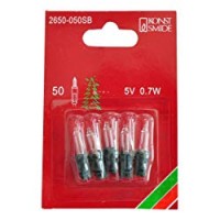 Konstsmide Ersatzbirne, 5er Blister, chiaro 5V, 0.7 W, verde jack 2650-050SB