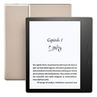 E-reader Kindle Oasis - Edizione Gold, resistente all’acqua, schermo da 7” ad alta risoluzione (300 ppi), 32 GB, connettività Wi-Fi