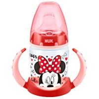 NUK First Choice Biberon di apprendimento con Disegno Disney Mickey & Minnie, 150ml, per 6-18 mesi, Disegni Assortiti