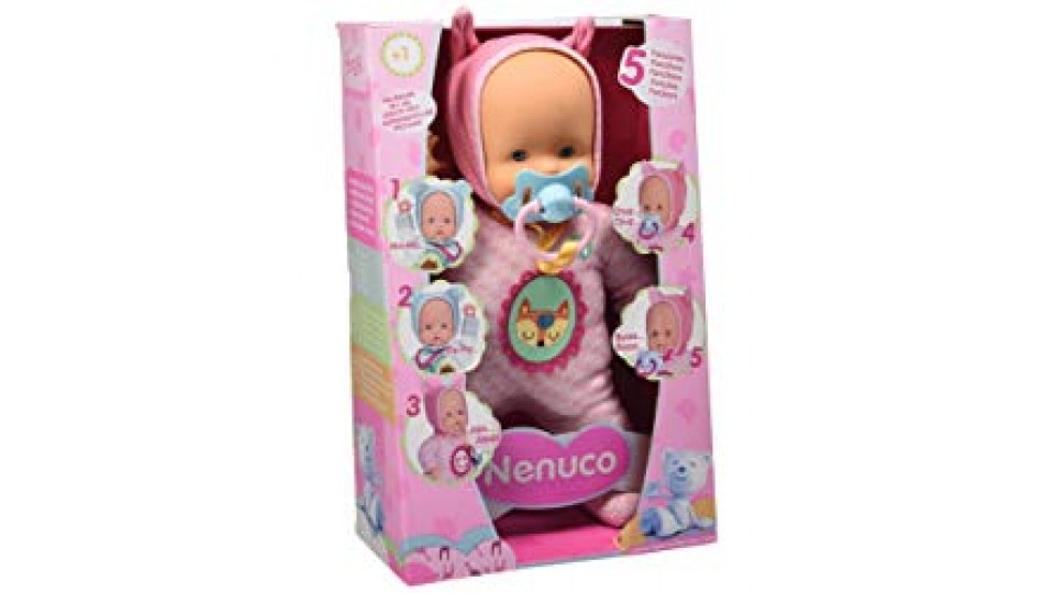 Famosa 700012664 - Nenuco Soft 5 Funzioni, 30 Cm, Rosa