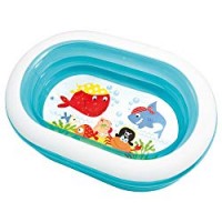 Intex 57482 - Piscina Baby Ovale, Trasparente, 163 x 107 x 46 cm, [Modelli Assortiti]