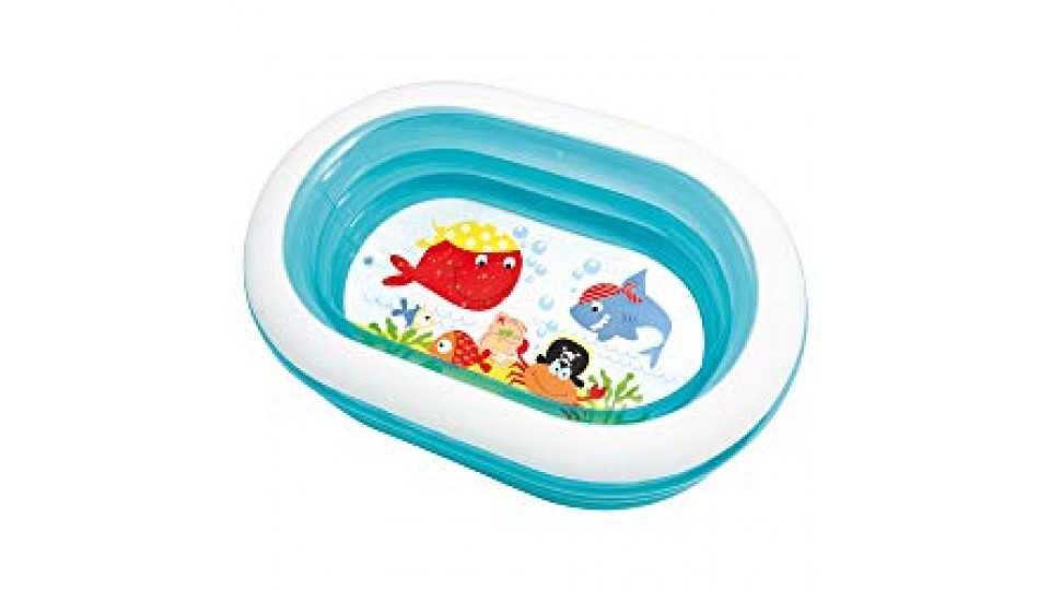 Intex 57482 - Piscina Baby Ovale, Trasparente, 163 x 107 x 46 cm, [Modelli Assortiti]