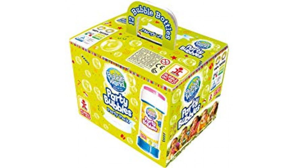 Dulcop 103.592000 - Party Bubbles Confezione da 12pz. Bolle di Sapone Made in Italy