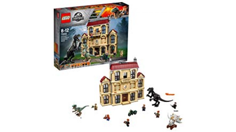 Lego Jurassic World - Set Mattoncini, Attacco Dell'Indoraptor al Lockwood Estate, 75930