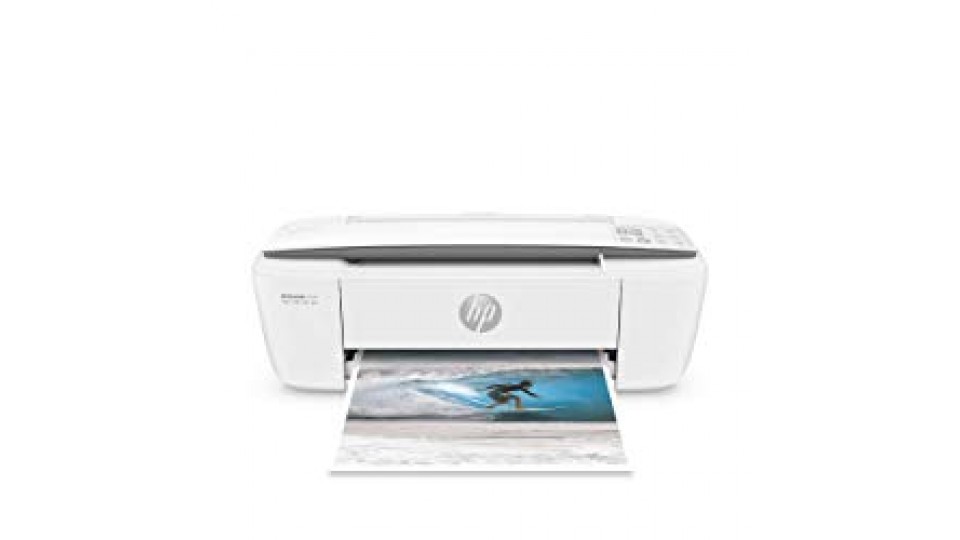 HP DeskJet 3720 Stampante Multifunzione con 3 Mesi di Prova Gratuita del Servizio Instant Ink, Grigio Perla