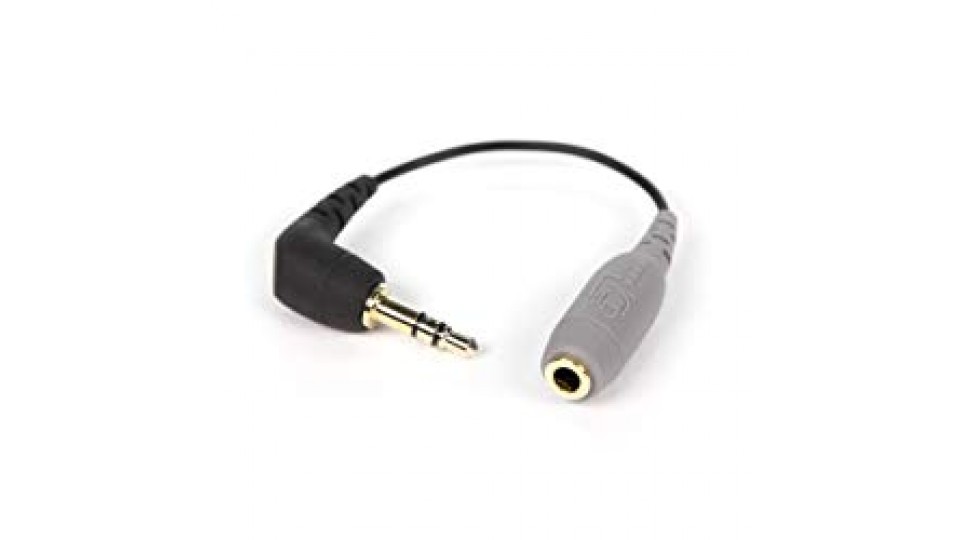 RODE SC3 Cavo Adattatore Minijack per Collegare lo SmartLav a Dispositivi con Ingresso 3,5mm (TRS), Nero