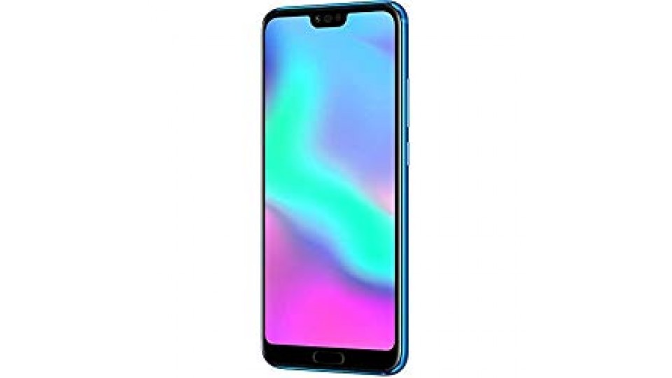 Honor 10 Smartphone, 4G LTE, 64GB di memoria, 4GB RAM, Display 5.8" FHD+, Doppia Fotocamera 24+16MP, Blu [Italia]