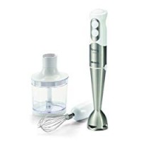 Ariete 886 Pimmy 500W - Frullatore ad Immersione 3 in 1, Tazza tritatutto 500 ml, Bicchiere graduato, Tripla lama inox, 500 W, Bianco/Argento