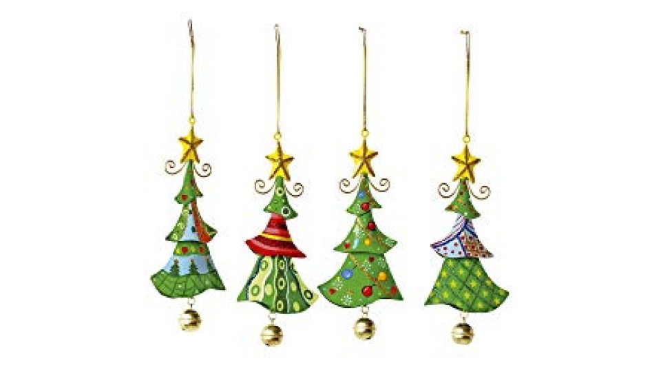 Small Foot Company 5147 Oggetti da Appendere di Metallo, Albero Di Natale