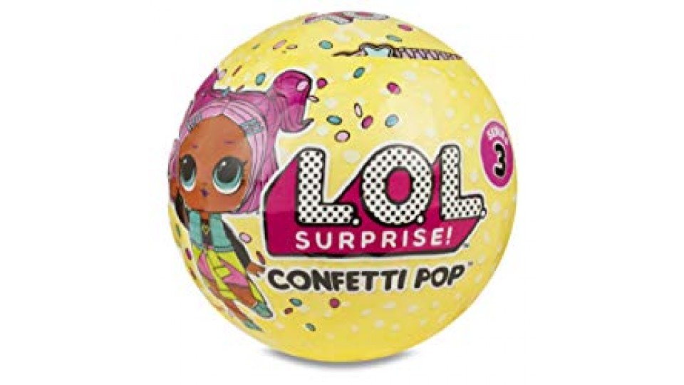 L.O.L. Surprise! Confetti Pop con Mini Doll a Sorpresa, 9 Livelli, Modelli Assortiti