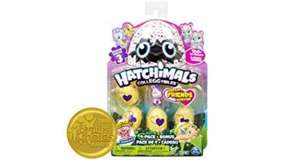 Hatchimals - Collezionabili Stagione 3 Confezione da 4 Uova + Bonus, 6041341
