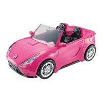 Barbie DVX59 - Cabrio Glamour Auto Due Posti con Dettagli Realistici, Rosa