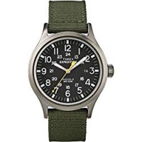 Timex Chesapeake T49961, Orologio da polso Unisex - Adulto, Nero (Nero/Verde)