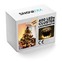 SnowEra Catena Luminosa Minilucciole con 400 Micro LED | Illuminazione Natalizia per Interni ed Esterni con Timer e Regolazione della Luminosità – Colore della Luce: Bianca