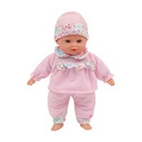 Mamatoy MMA01000 - Mama Mia Dolci Versetti, Bambola Parlante con Corpo Morbido, 6 Effetti Sonori, 30 cm, Rosa