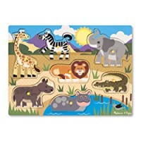 Melissa & Doug 19054 - Peg Puzzle in Legno - Safari