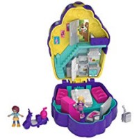 Polly Pocket Cofanetto Bar degli Zuccherini, Playset con 2 Bambole, Un Micro Veicolo e Tanti Accessori, FRY36