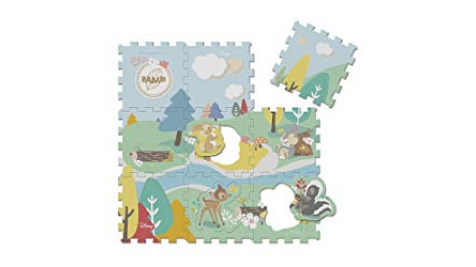 Chicco Move 'N Grow, Tappeto Puzzle di Bambi
