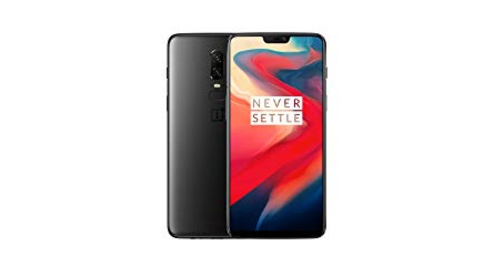 OnePlus 6 Smartphone 8GB RAM, 128 GB Memoria (non espandibile), OxygenOS basato su Android Oreo, Dual SIM, Nero (Midnight Black)