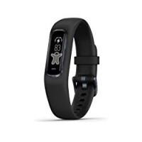Garmin Vivosmart 4 Smart Fitness Tracker con Schermo Touch, Sensore Cardio e Pulse Ox, Nero/Slate, Small/Medium