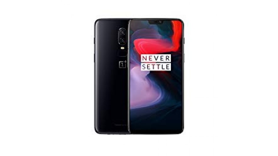 OnePlus 6 Smartphone 8GB RAM, 128 GB Memoria (non espandibile), OxygenOS basato su Android Oreo, Dual SIM, Nero (Mirror Black)