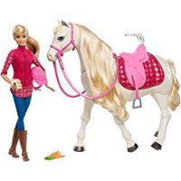 Barbie - Cavallo dei Sogni, Cammina, Risponde alle Azioni e al Tocco, FRV36