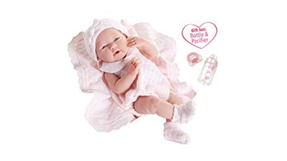 Berenguer 18053 Bambola Neonato con Copertina, Caucasico