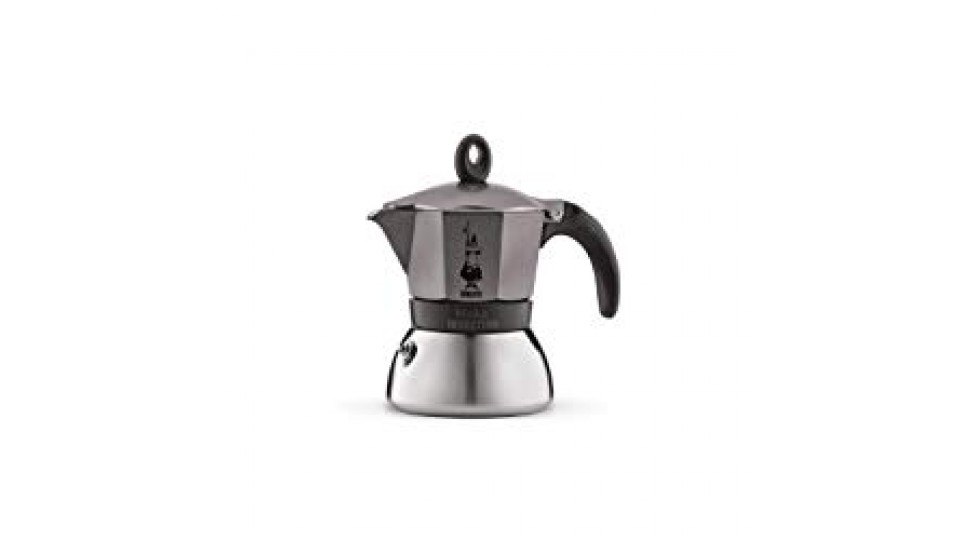 Bialetti Moka Induction, Caffettiera 3 Tazze, Antracite
