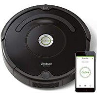 iRobot Roomba 671 Robot Aspirapolvere, Sistema di Pulizia ad Alte Prestazioni con Dirt Detect, Adatto a Pavimenti e Tappeti, Ottimo per i Peli degli Animali Domestici, con Connessione Wi-Fi, Nero