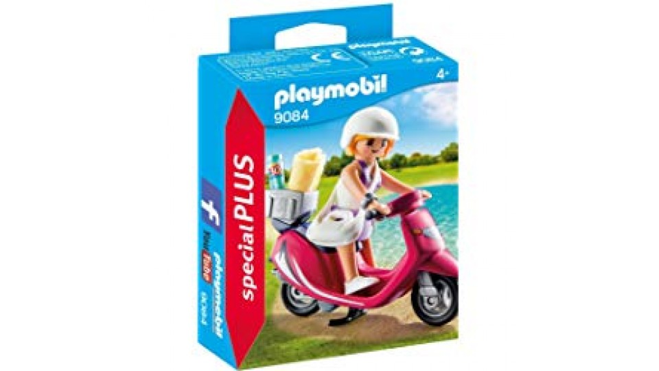 Playmobil 9084 - Ragazza con Scooter, Multicolore