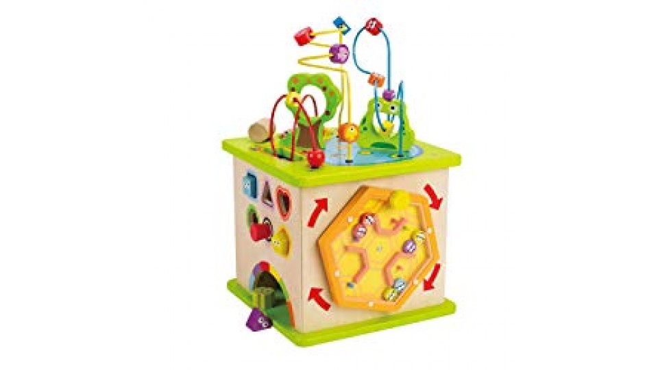 Hape E1810 - Cubo da Gioco con Animaletti