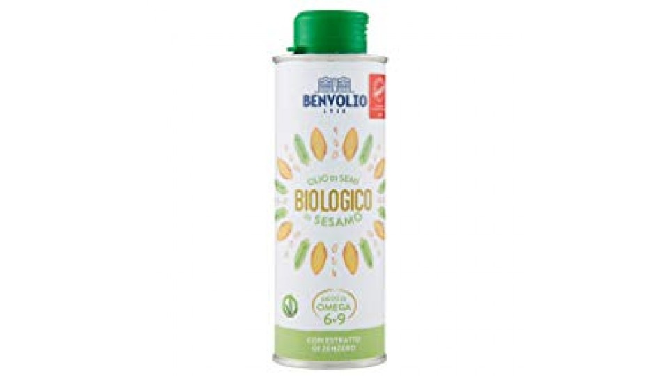 Benvolio 1938 Olio di Semi di Sesamo Bio con Estratto di Zenzero