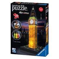 Ravensburger 12588 - Big Ben Night Edition Puzzle 3D Building con LED